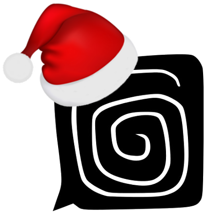 gyrationfive logo with santa hat